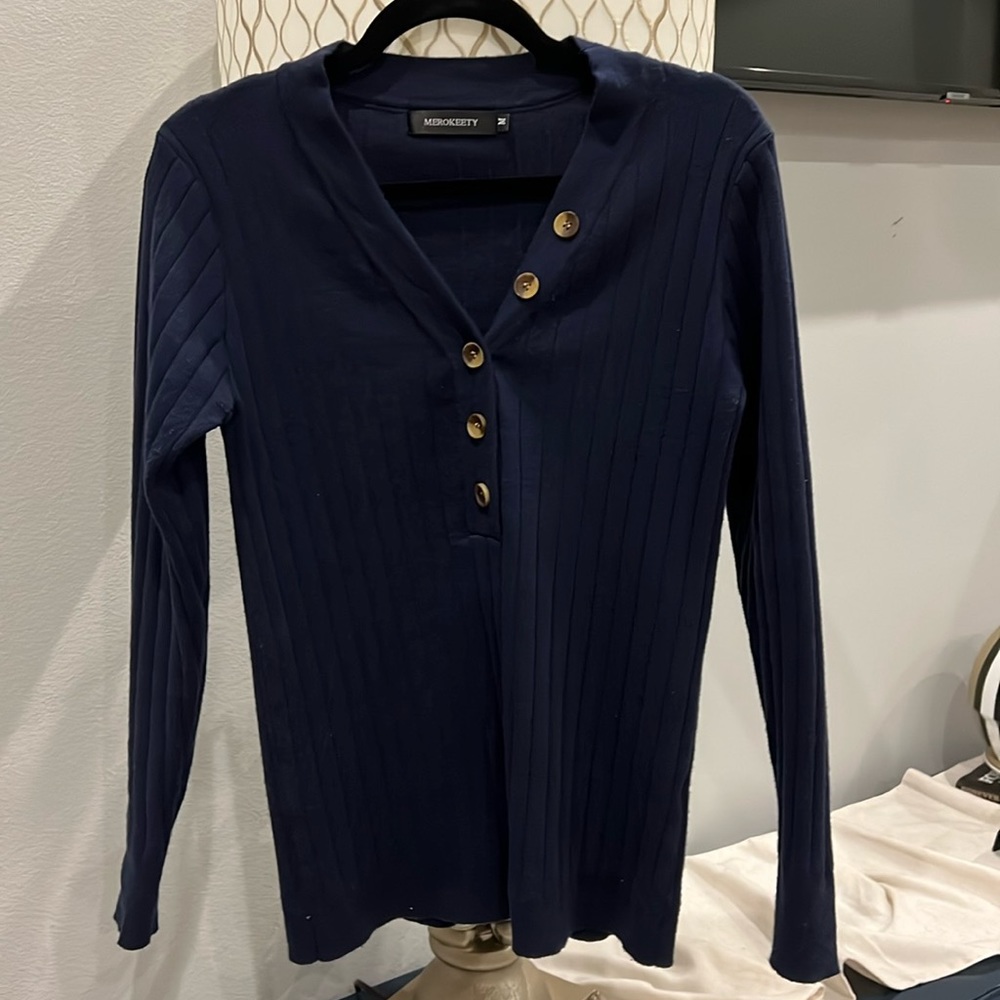 Navy sweater
